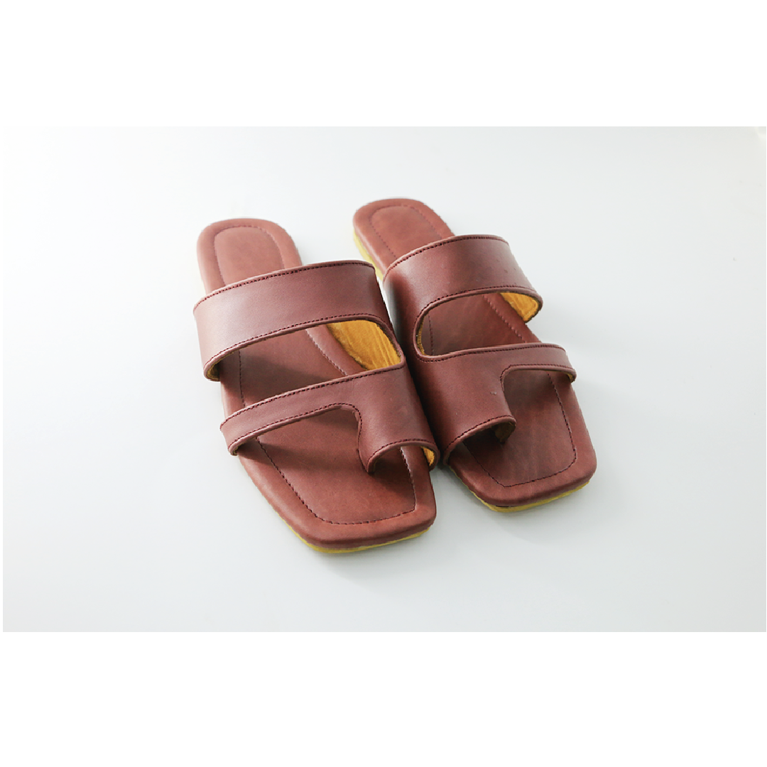 Flat Leather Sandal Image