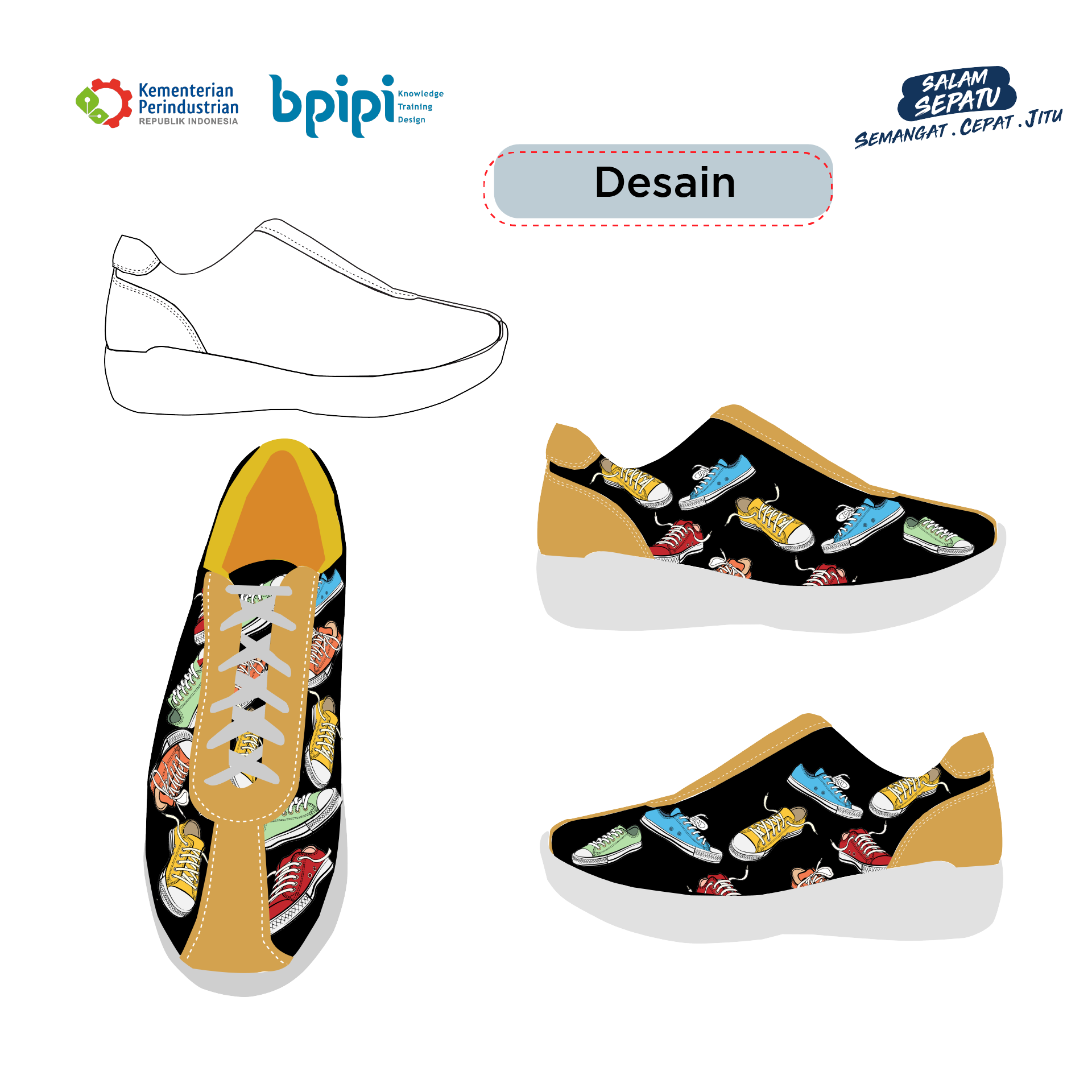 Doodle Canvas Sneaker Image
